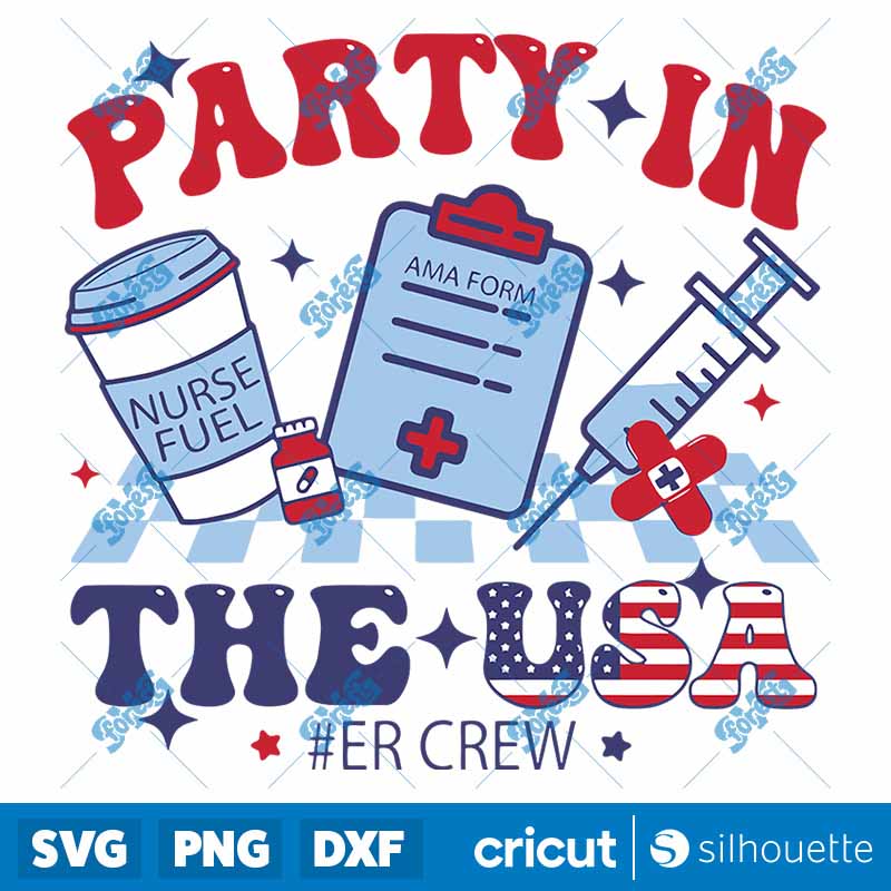 Party In The USA Er Crew Nurse
SVG