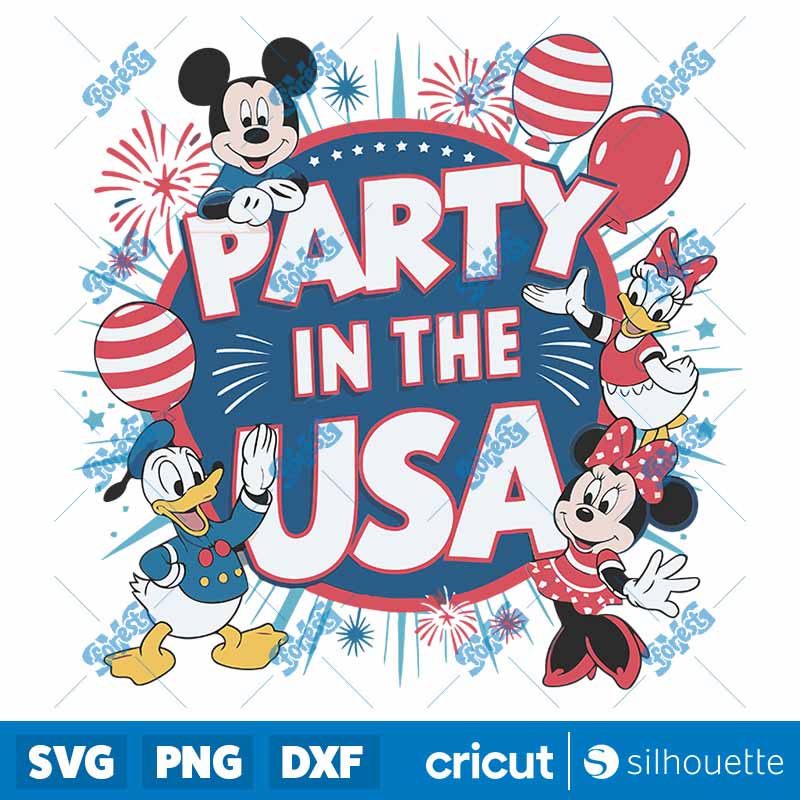 Party In the USA Independence
  Day SVG