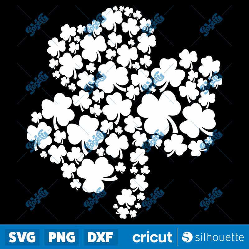 Patterned Shamrock SVG