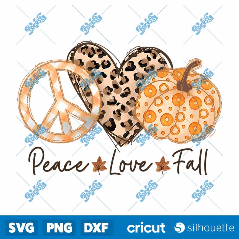 Peace Love Fall PNG