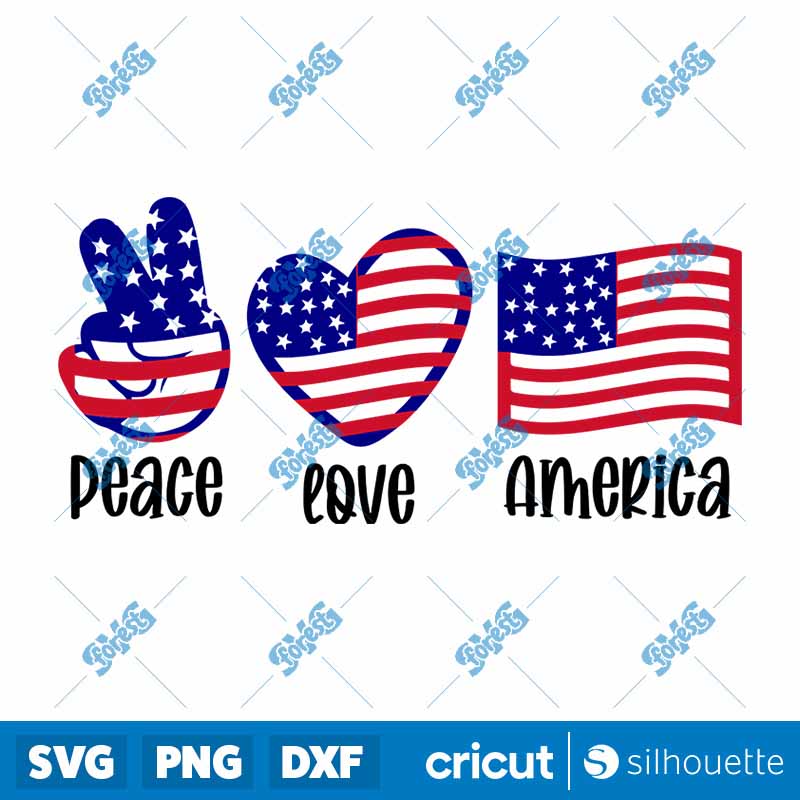 Peach Love Usa SVG