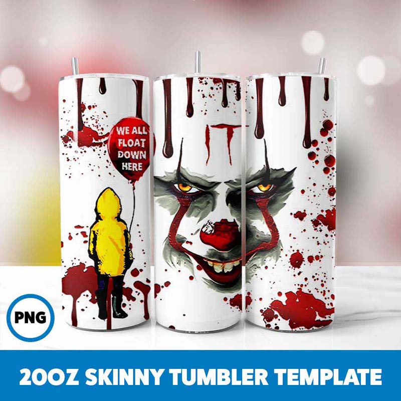 Pennywise Clown Tumbler Wrap