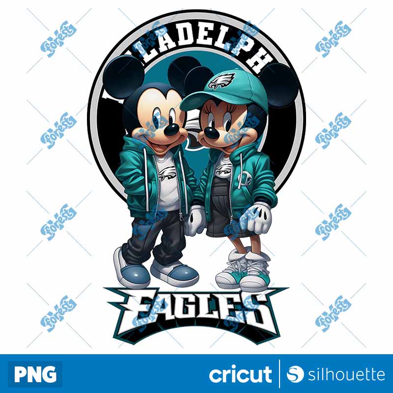 Philadelphia Eagles Mickey
  Minnie NFL PNG