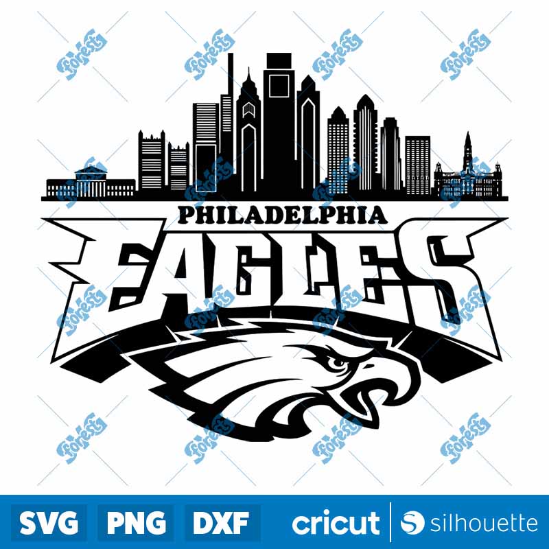 Philadelphia Eagles Skyline
  SVG