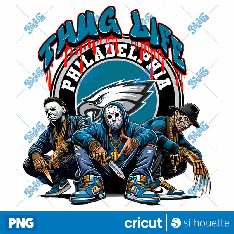 Philadelphia Eagles Thug Life
  Horror NFL Football PNG