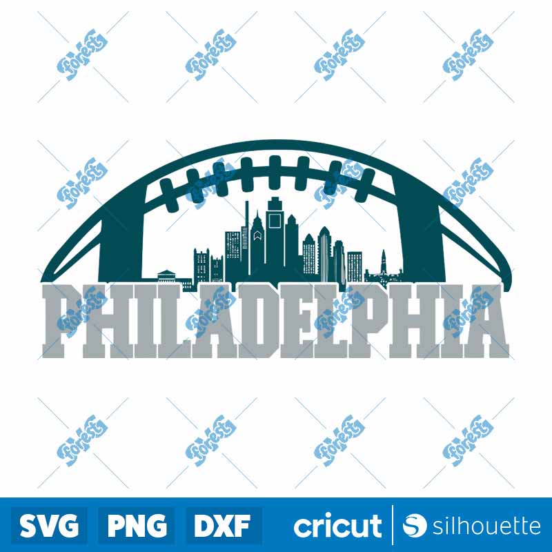 Philadelphia Football Skyline
  SVG