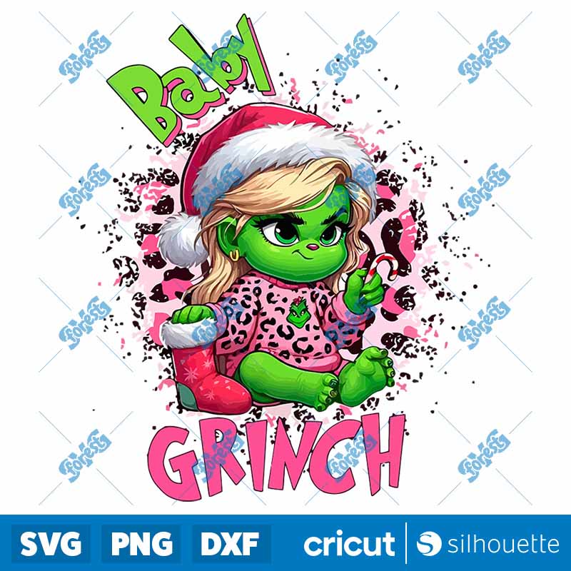 Pink Baby Grinch Boujee
Leopard PNG