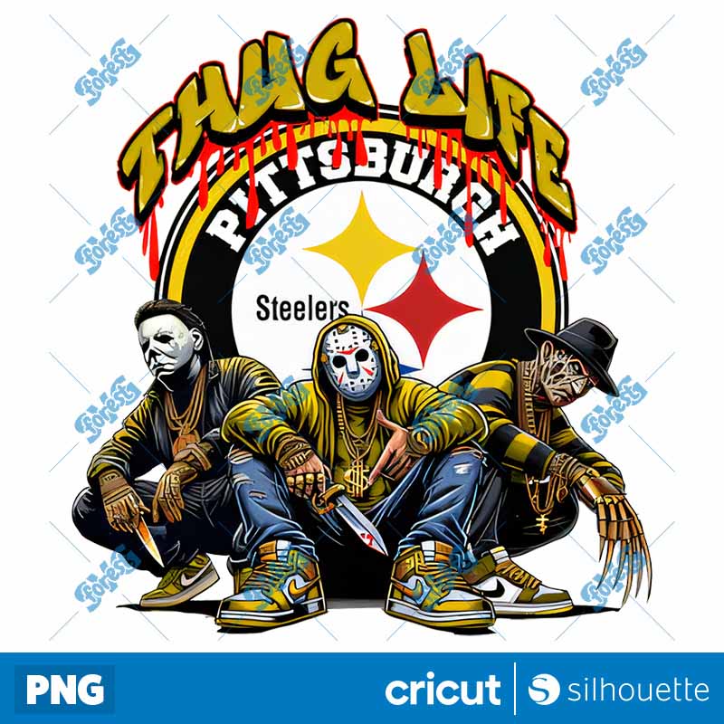 Pittsburgh Steelers Thug Life
  Horror NFL Football PNG