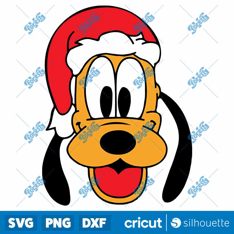 Pluto Santa Hat SVG