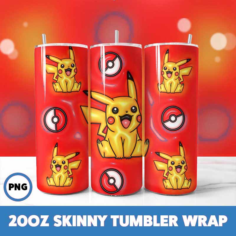 Pokemon Video Games Tumbler  Wrap