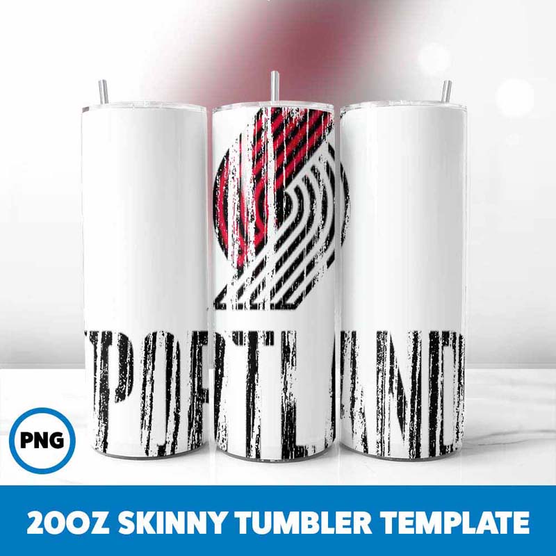 Portland Trailblazers Wood
  Tumbler Wrap