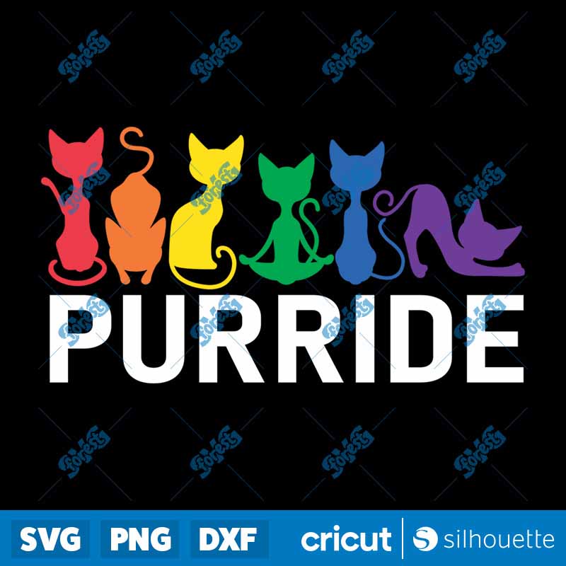 Pride Cat Colorful LGBT
Purride SVG