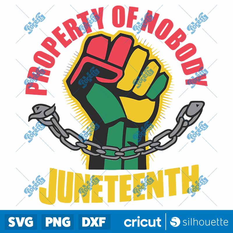 Property Of Nobody Juneteenth
  African American SVG