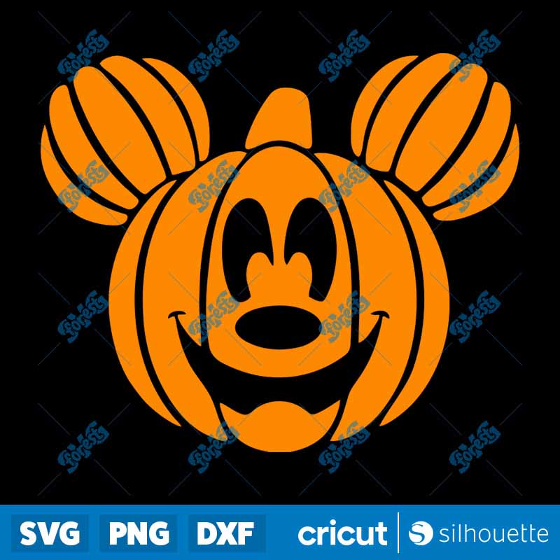 Pumpkin Mickey SVG