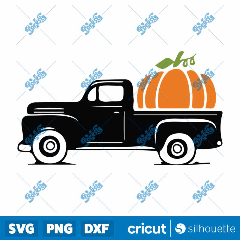 Pumpkin Truck SVG