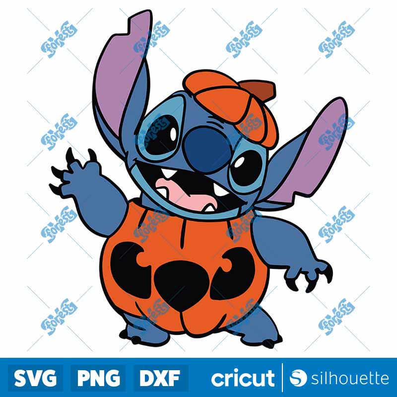 Pumpkin x Stitch x Stitch SVG