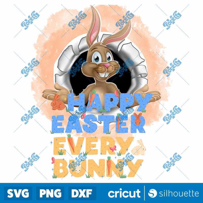 Rabbits Bunny Happy Easter PNG