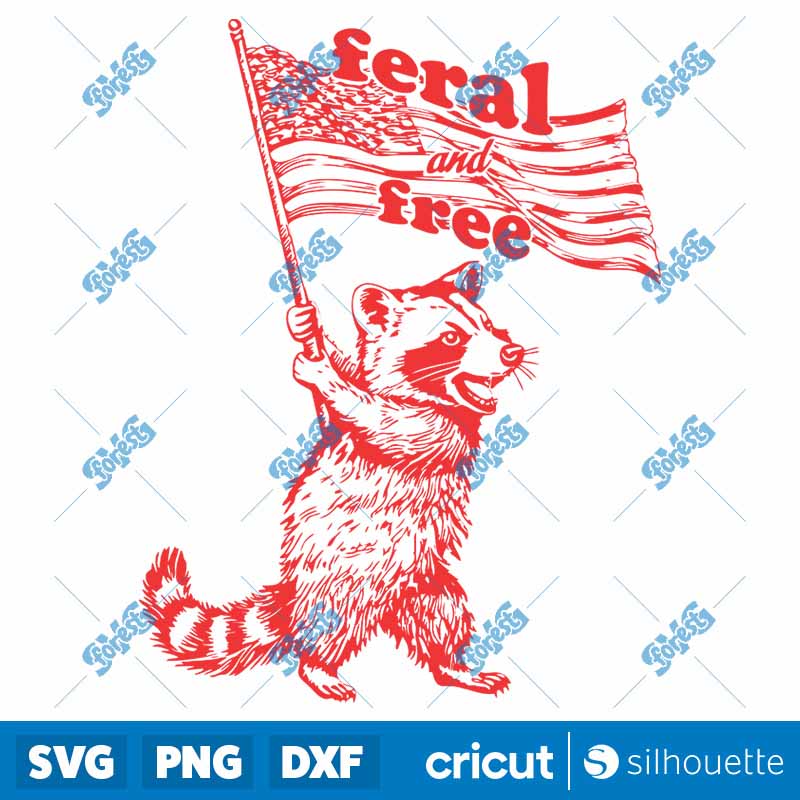 Raccoon 4th Of July Feral And
Free SVG