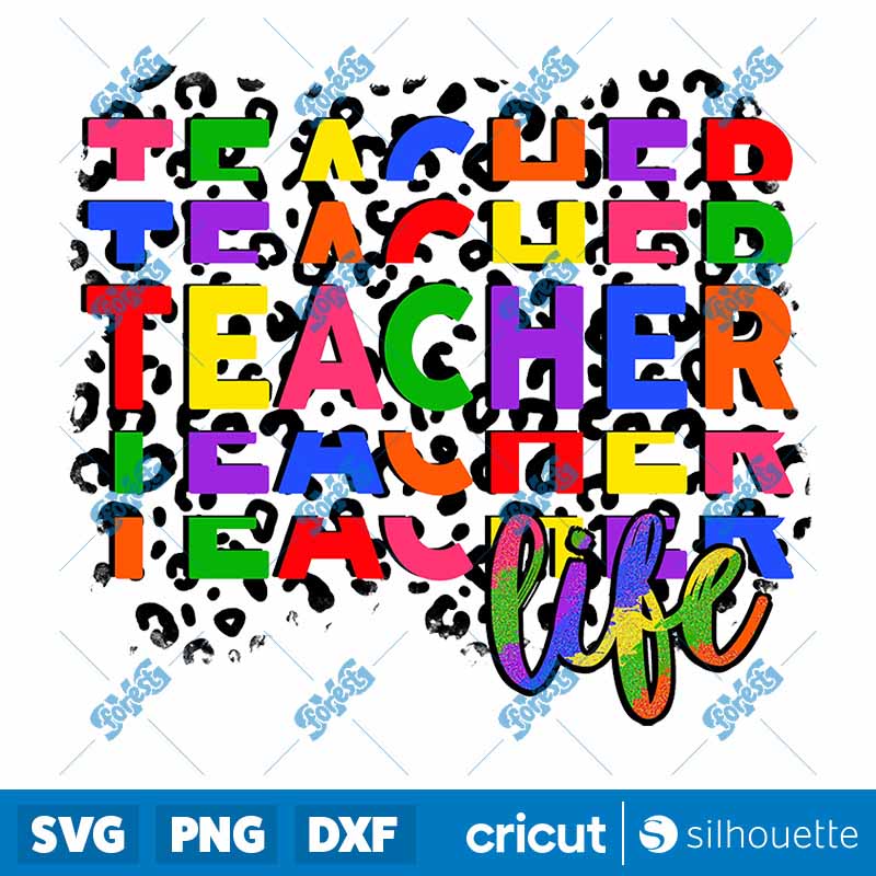 Rainbow Leopard Teacher design