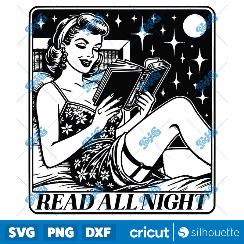 Read All Night SVG