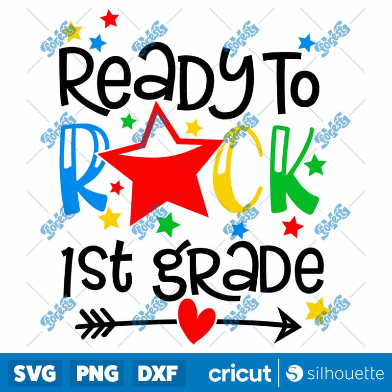 Ready To Rock 1st Grade SVG