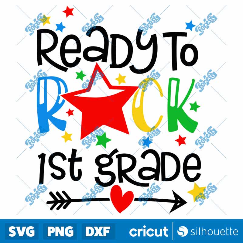 Ready To Rock First Grade SVG