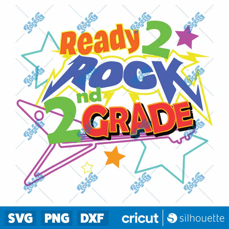 Ready To Rock Second Grade
Back To School SVG