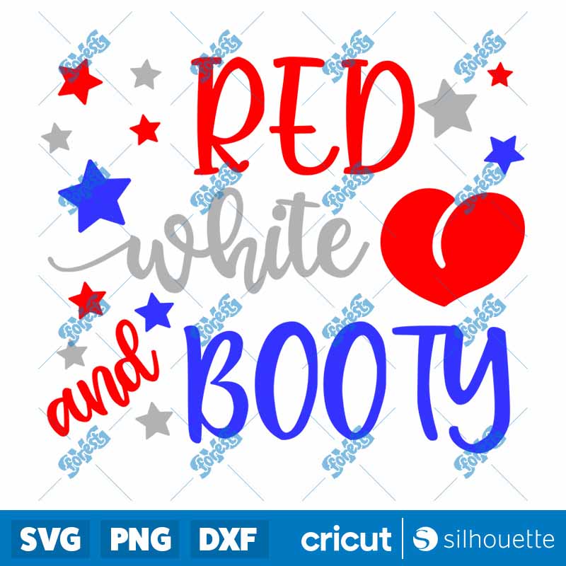 Red White and Booty SVG