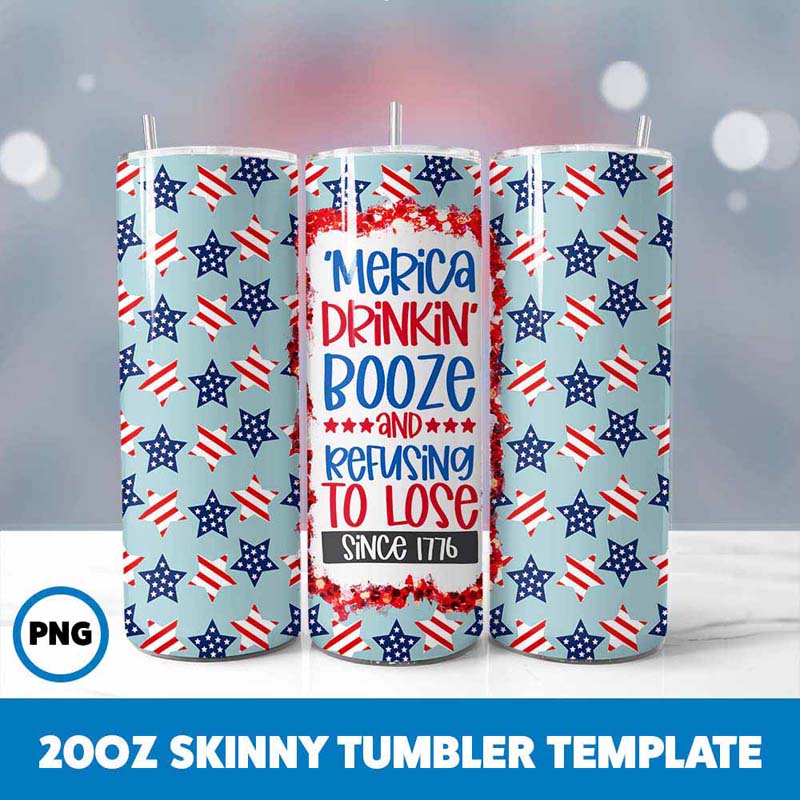 Red white and booze Tumbler
  Wrap