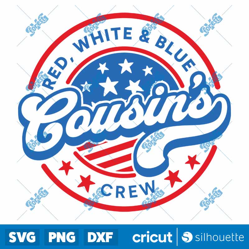 Red White Blue Cousins Crew
SVG