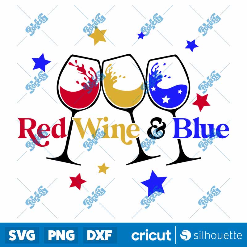 Red Wine And Blue SVG