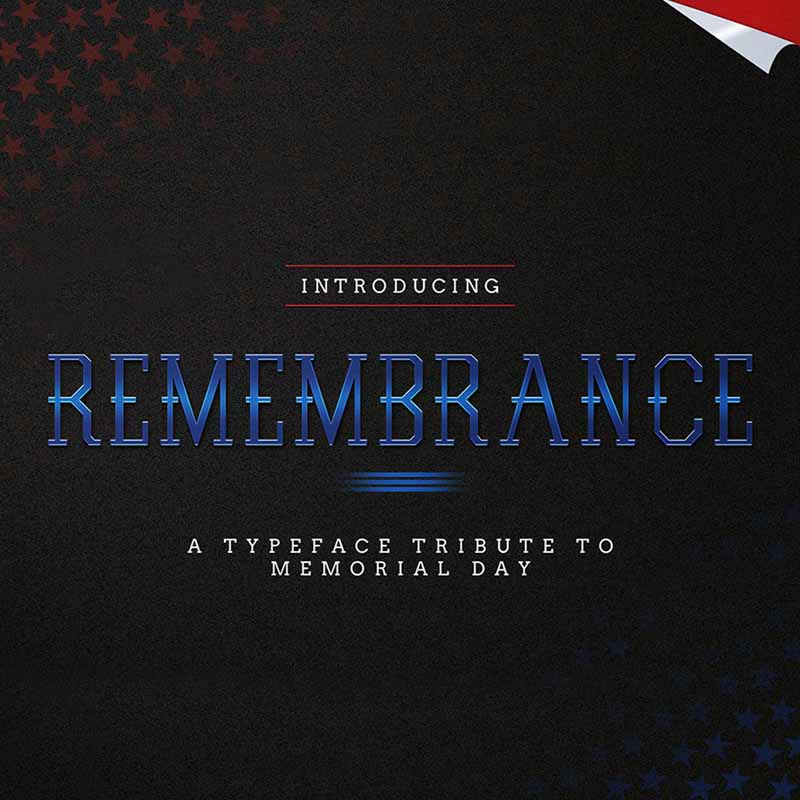 Remembrance Font