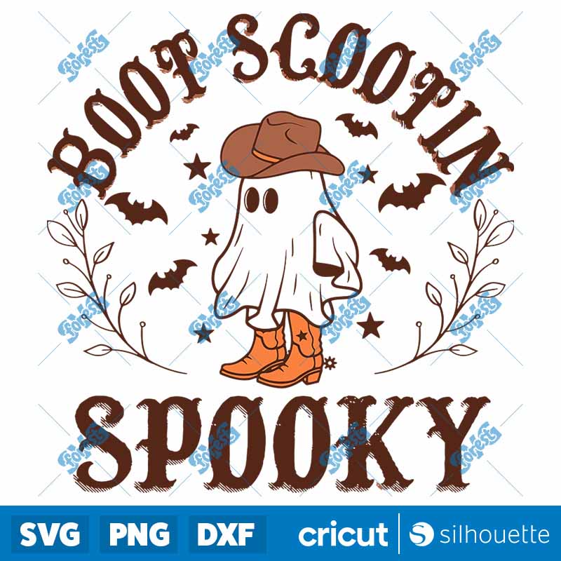 Retro Boot Scoot Spooky Cowboy
  Ghost SVG