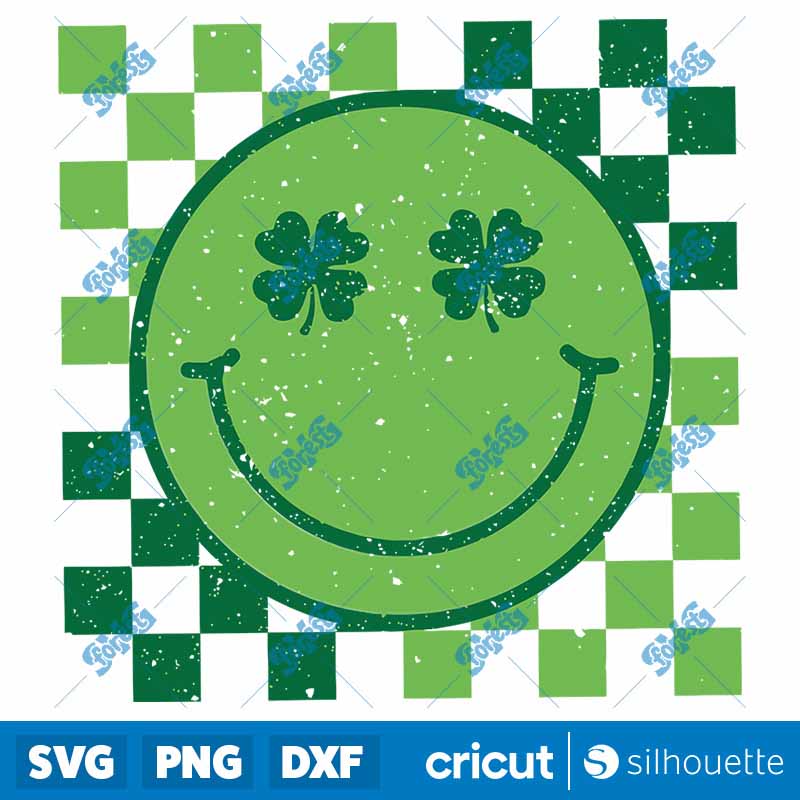 Retro Checkered St Patrick Day
  SVG