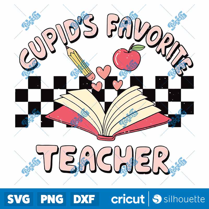 Retro Cupids Favorite Teacher
SVG