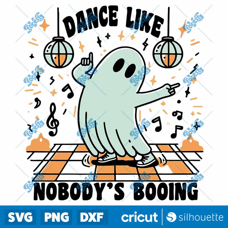 Retro Cute Ghost Halloween SVG