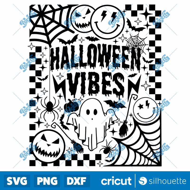 Retro Halloween Vibes SVG