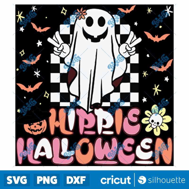 Retro Halloween Vintage Ghost
Retro Fall Hippie Halloween SVG