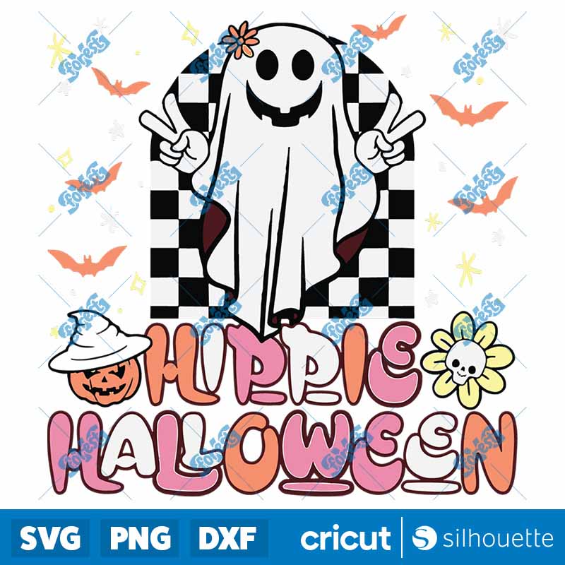 Retro Halloween Vintage Ghost
Retro Fall Hippie Halloween SVG