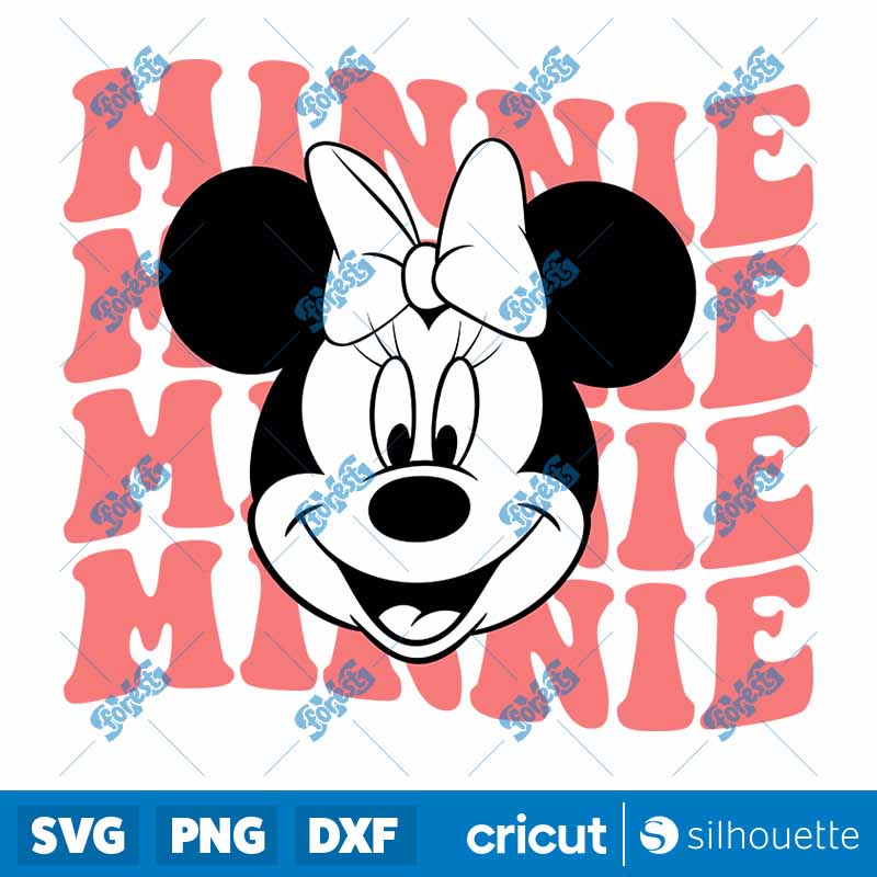 Retro Minnie Mouse SVG