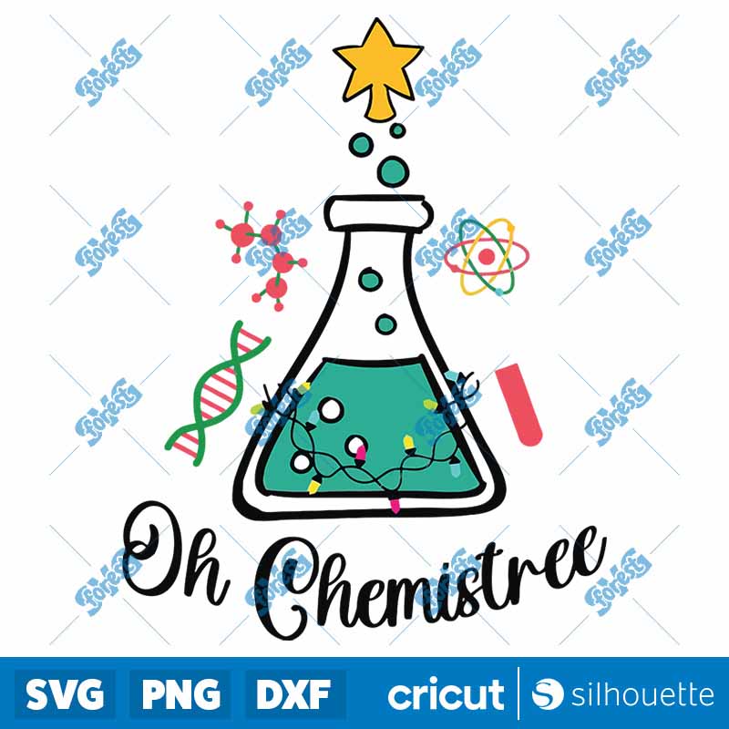 Retro Oh Chemistree Teacher
  Christmas SVG