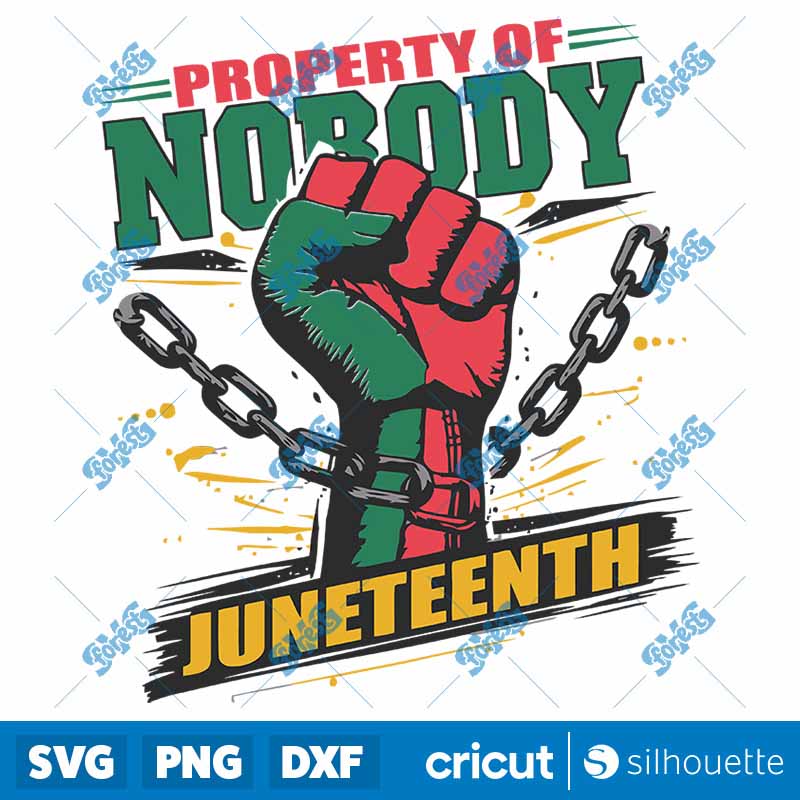 Retro Property Of Nobody
  Juneteenth Black History SVG