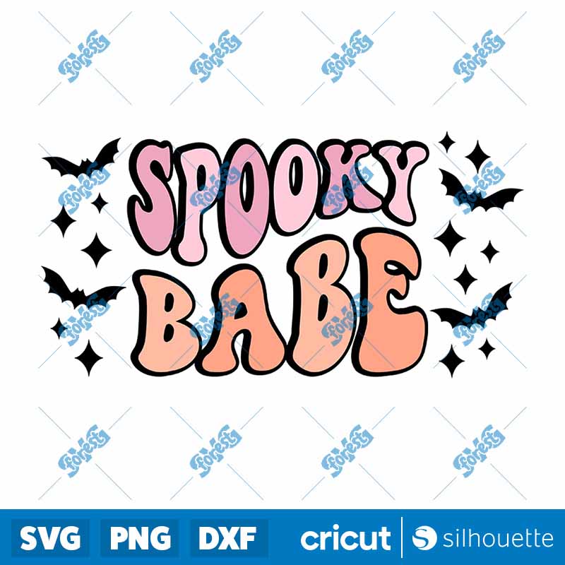 Retro Spooky Babe SVG-PNG