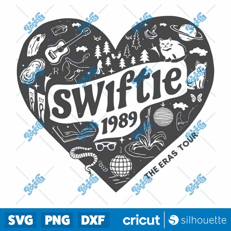 Retro Swiftie 1989 Heart the
  Eras Tour SVG