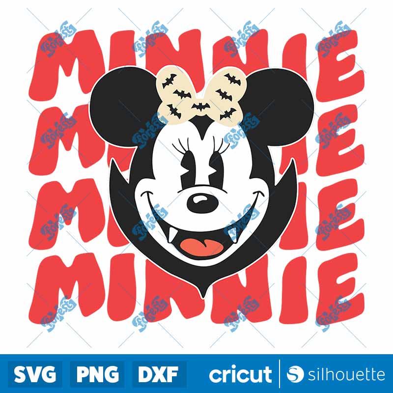 Retro Vampire Minnie SVG