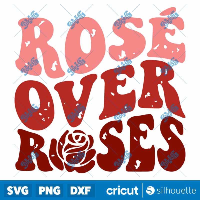 Rose Over Roses SVG