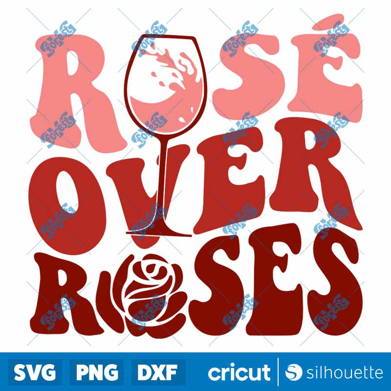 Rose Over Roses SVG