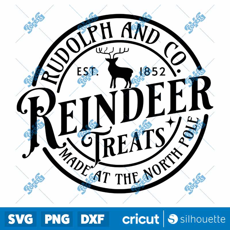 Rudolph And Co Reindeer Treats
  SVG