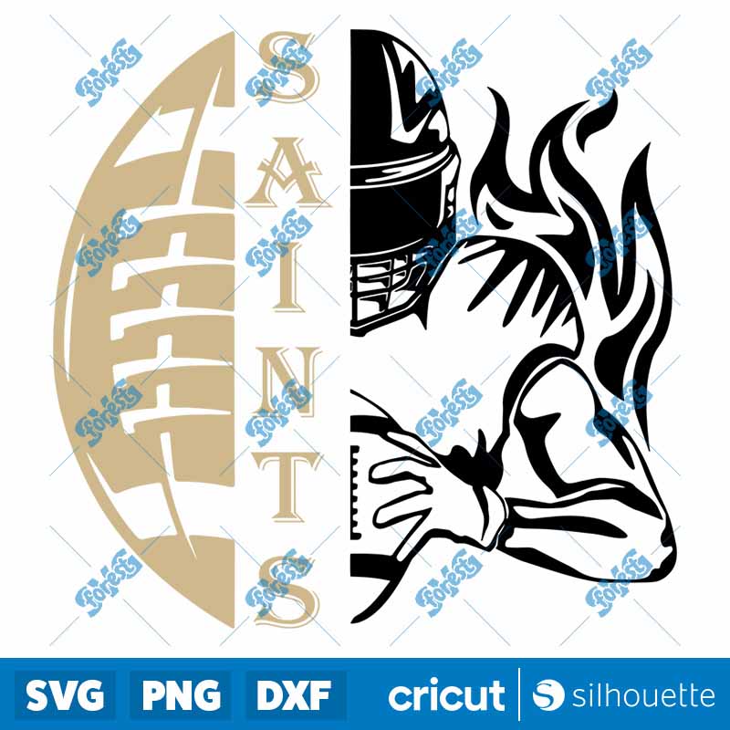 SAINTS Half Football Half
  Player SVG