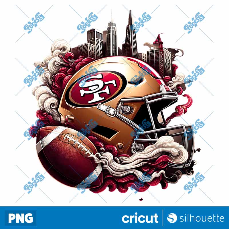 San Francisco 49ers NFL Helmet
  PNG